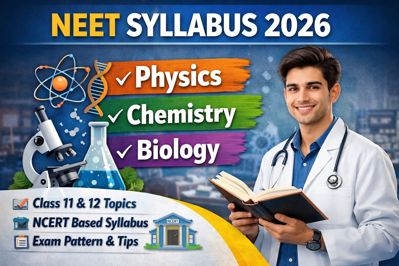 NEET Syllabus: Physics, Chemistry and Biology