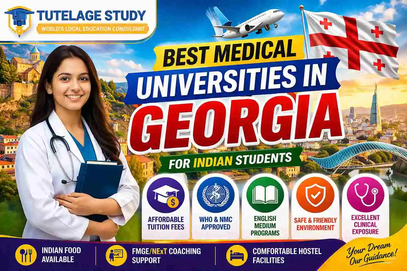 Best Universities in Georgia for MBBS: Top 10 Medical Colleges for Indian Students