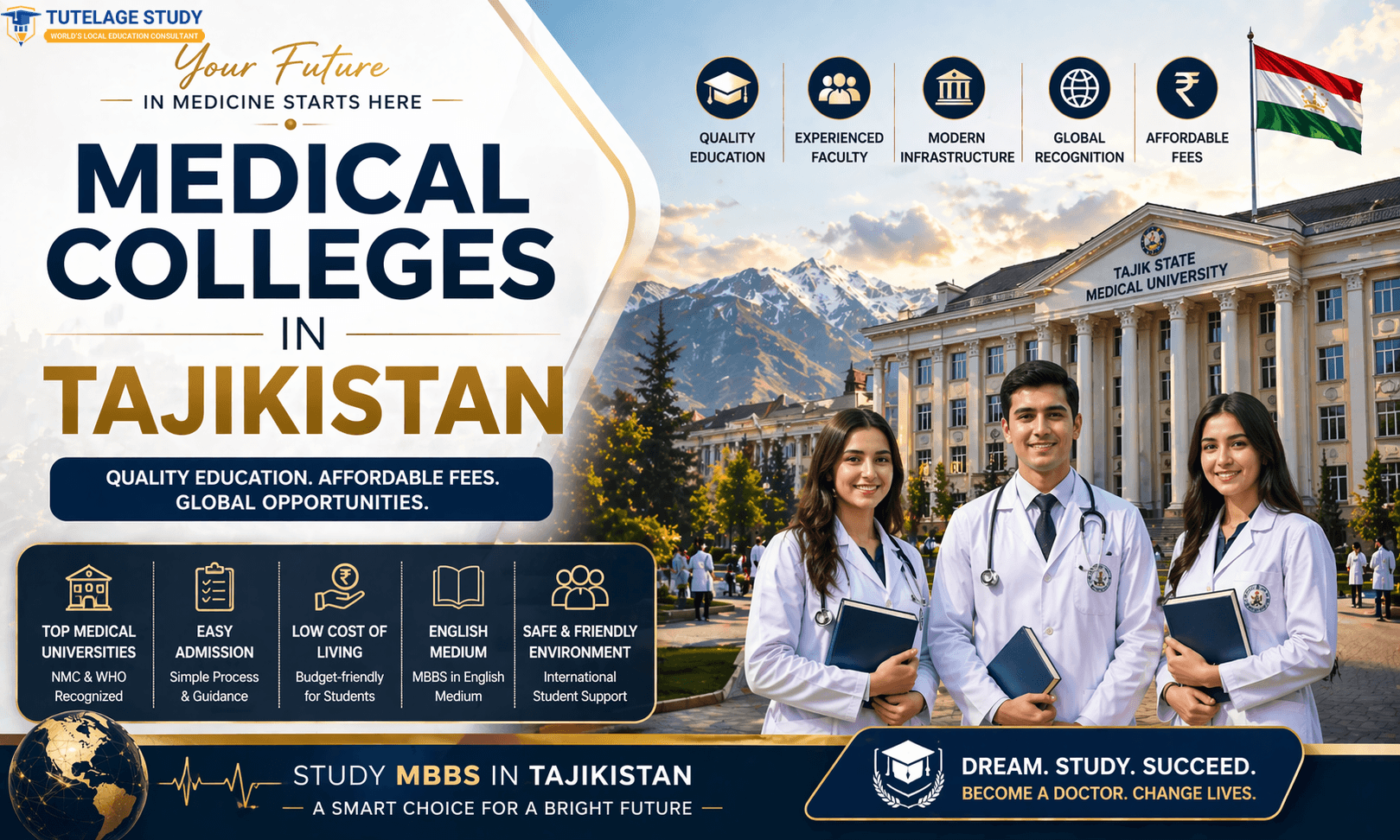 MCI Approved Medical Colleges in Tajikistan: Fees, Top Universities & Admission