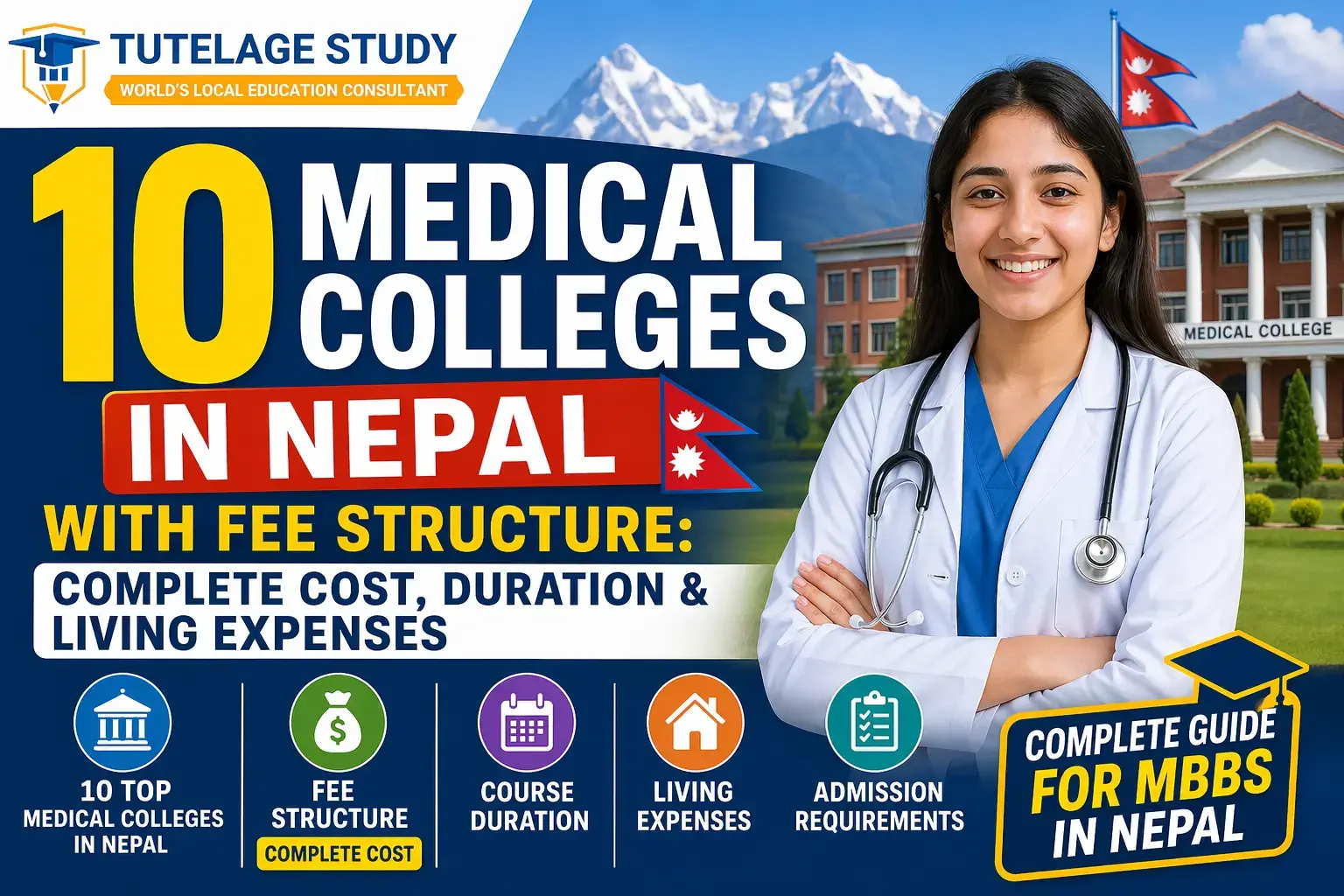 Top 10 Medical Colleges in Nepal with Fee Structure: Complete Cost, Duration & Living Expenses