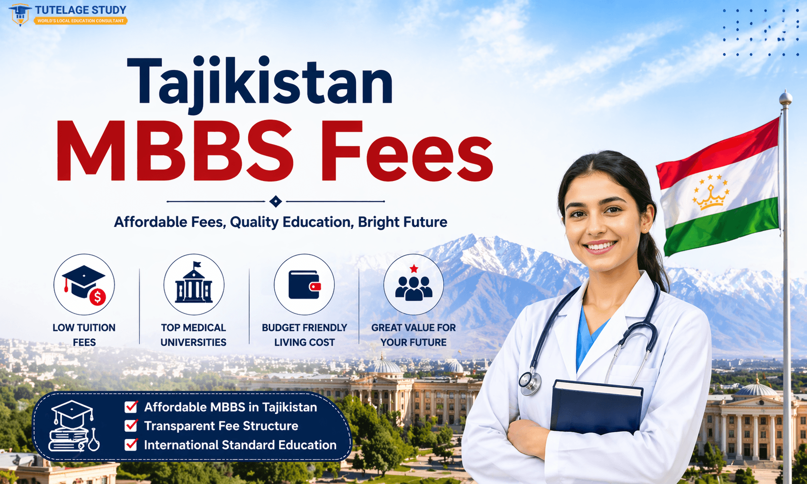 Tajikistan MBBS Fees – Complete Cost & Fee Structure for Indian Students