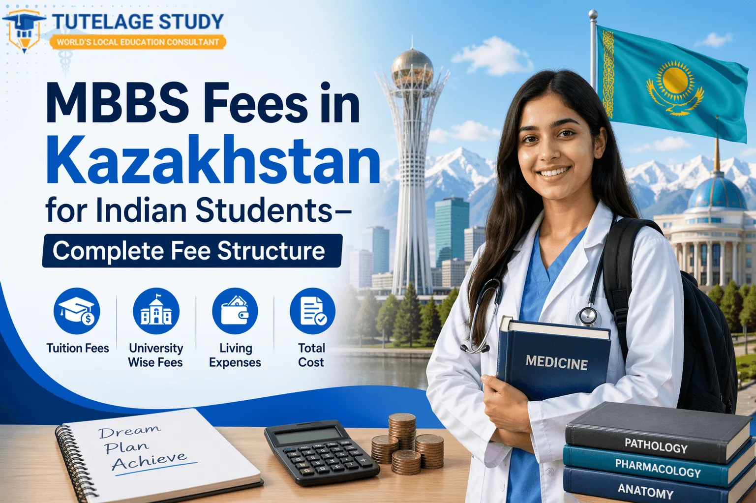 MBBS Fees in Kazakhstan for Indian Students– Complete Fee Structure