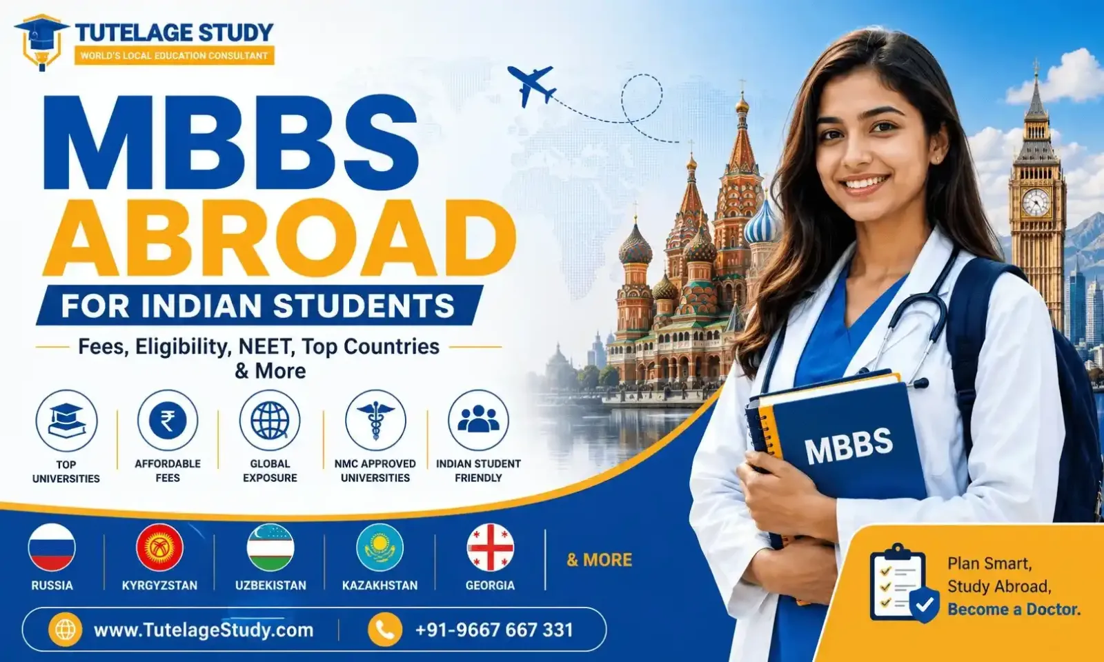 MBBS Abroad for Indian Students: Complete Information  (Fees, Eligibility, NEET, Top Countries, & More)
